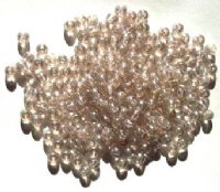200 4mm Lustre Light Amethyst Round Glass Beads